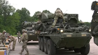 Dozens Of US combat vehicles have crossed the border on their way to the Kharkiv Region
