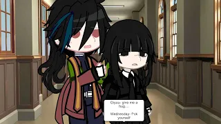 if Giyuu and Wednesday were siblings?||MY AU||kny||Wednesday||no hate||no ships||enjoy💙||byee||