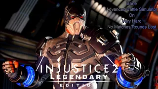 Injustice 2 - Bane Advanced Battle Simulator On Very Hard No Matches Lost/Rounds Lost