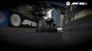 F1 22 - Monaco last to first challenge - Realism mode 110% AI