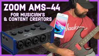 ZOOM AMS 44 INTERFACE FOR MUSIC AND CONTENT CREATORS & LEKATO K18 WITH EVH STEALTH