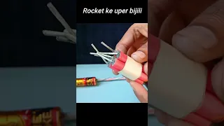 Diwali Rocket ke uper Bijili Cracker #shorts #diwali #new