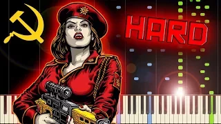 RED ALERT 3 - SOVIET MARCH - Piano Tutorial