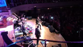 Adam Lambert goofs on his grandma & sings Whataya Want From Me WXLO Mechanics Hall