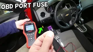 CHEVROLET CRUZE OBD PORT FUSE LOCATION REPLACEMENT. OBD PORT DOES NOT WORK