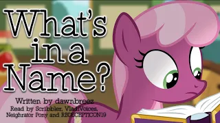 Pony Tales [MLP Fanfic Reading] 'What's In A Name?' by dawnbreez (SAUCY COMEDY)