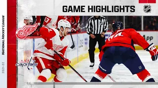 Red Wings @ Capitals 10/27/21 | NHL Highlights