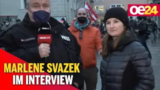 Demo in Salzburg: Marlene Svazek zu Corona-Maßnahmen
