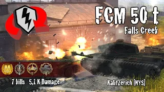 WoT Blitz FCM 50 t - 7 Kills 5,1k Damage Replay - wotblitzreplays.com