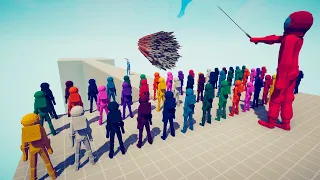 100x AMONG US UNIT + GIANT vs EVERY GOD Defend The Bridge ► Totally Accurate Battle Simulator TABS