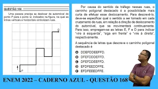 ENEM 2022 | CADERNO AZUL | QUESTÃO 168 | MATEMÁTICA