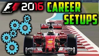 F1 2016 GAME: CAREER MODE SETUP GUIDE (ALL TRACKS)