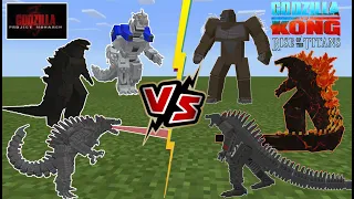 Godzilla VS Kong [Rise of Titans] VS Project Monarch V3 (Godzilla, Kong, Ghidorah, Mecha Godzilla)