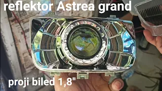 cara pasang biled 1,8" di reflektor Astrea grand non leveling LEED HID MOTOR