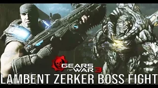 Lambent Zerker Boss Fight - Gears of War 3 (#GearsofWar3 Cutscene)