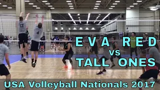 EVA Red vs Tall Ones (Day 2, Match 4) - USAV Nationals 2018 Volleyball Tournament