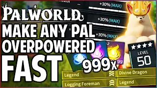 Palworld - How to Make ANY Pal 1 Shot EVERYTHING - Fast Level 50 XP Large Soul Farm Condenser Guide!