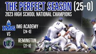 PERFECT SEASON COMPLETE! IMG Academy finishes 25-0 to Claim the High School Baseball National Title