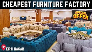 Modern furniture at factory price in Kirti nagar furniture market delhi sofa set beds chairs #sofa