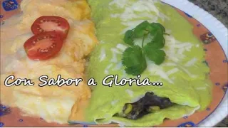 Crepas saladas, en crema de poblano y en crema de tomate | Episodio 122