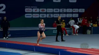 KATCHALOVA Anastasia (USA) W - 2022 Trampoline Worlds, Sofia (BUL) - Q Tumbling Exercise 1