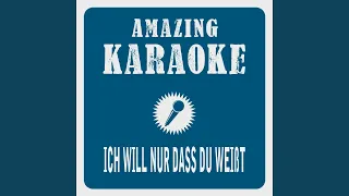 Ich will nur dass du weißt (Radio Edit) (Karaoke Version) (Originally Performed By SDP & Adel...