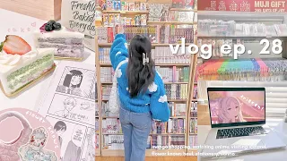 winter break vlog ☃️// manga shopping, iceland trip, anime, sanrio, flower knows makeup & stationery
