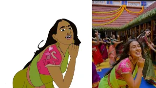 Chaka chak video song drawing meme||Atrangi re||Sara ali khan||Dhanush||