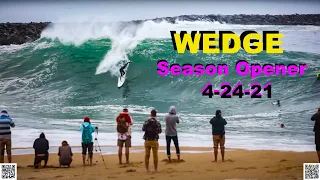 BIG WEDGE - Season Opener - Raw Clips   HD  🌊🏄‍♂️🏖🌴 4-24-21    #thewedge