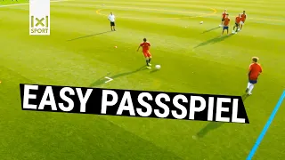 Schattenspiel: Trainiere Passspiel, Freilaufen und die Ballmitnahme ⚽️