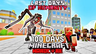 I Survived 100 Days in a Zombie and Parasite Apocalypse in Hardcore Minecraft...