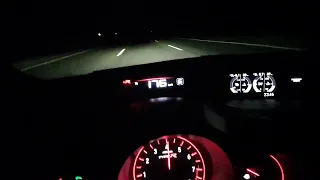 Honda Civic type r fk2 Stage 2 Autobahn no limit almost hit Top Speed