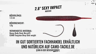 Keitech 2.8" Sexy Impact - Drop Shot Rig Einzelhaken Unterwasservideo