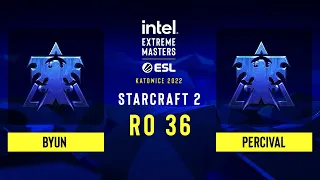 SC2 - ByuN vs. Percival - IEM Katowice 2022: Round of 36