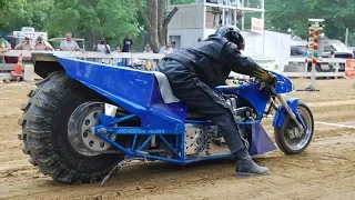 100 км/ч за 1 секунду - Top Fuel Motorcycle Dirt Drag Racing