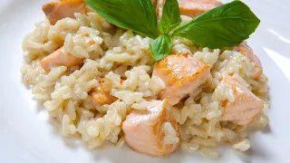 Ризотто с лососем и оливками рецепты Натали всегда вкусное дело готовим Вкусно, полезно и быстро!