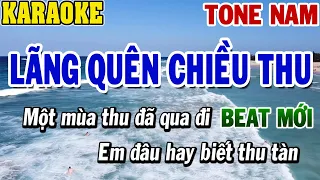 Karaoke Lãng Quên Chiều Thu Tone Nam | Karaoke Beat | 84