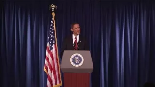 Steve Bridges as President Obama - January 2010 - Pt 1