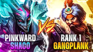 RANK 1 Gangplank FACES OFF against Pinkward's Shaco and this happened...