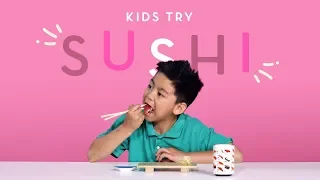 Kids Try Sushi | Kids Try | HiHo Kids