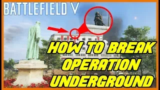 Battlefield 5 Glitches | HOW TO BREAK OPERATION UNDERGROUND (TUTORIAL) - PATCHED