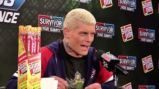 Cody Rhodes makes AEW EVP joke at WWE press conference