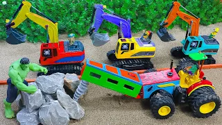 Diy tractor mini Bulldozer to making concrete road | Construction Vehicles, Road Roller #26