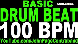 Basic Straight Drum Beat Loop 100 bpm HALF HOUR LONG 4/4 Metronome