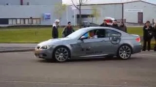 BMW M3 Doing Donuts! Smoking The Tires