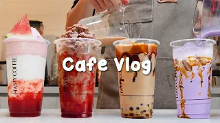 🌹스트레스를 날려줄 맛있는 음료🤟🏻30mins Cafe Vlog/카페브이로그/cafe vlog/asmr/Tasty Coffee#479