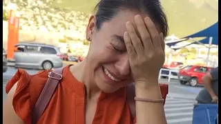 Rich man gifts a bunch of money to a beautiful young woman who lost her baby and bursts into tears