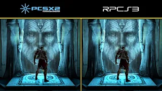 God of War | PCSX2 vs RPCS3 Comparison | PS2 / PS3