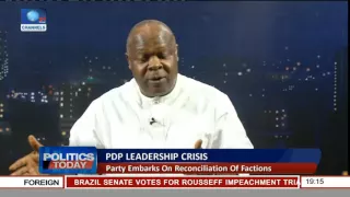 Politics Today: Still On The Lingering PDP Leadership Tussle Pt 1