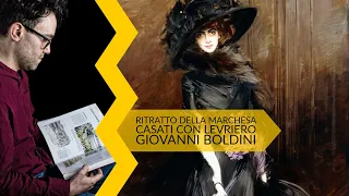 Giovanni Boldini | Ritratto della marchesa Casati con levriero
